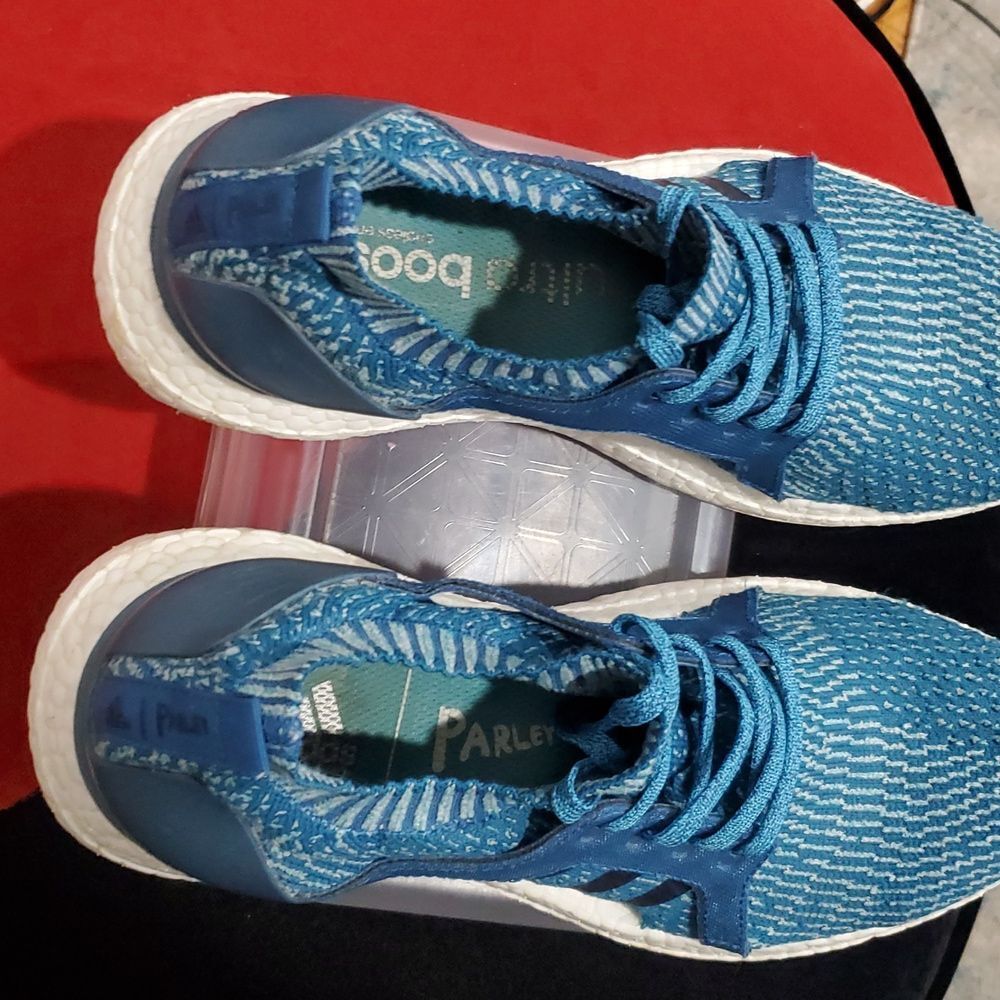 Adidas X Parley Ultra Boost Teal Running Shoes Size 7.5 Boys Or Womens 9 - Picture 4 of 12
